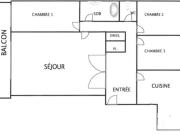 ASNIERES / BECON APPARTEMENT 4P AVEC BALCON,CAVE ET PARKING