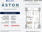 Assume 2 Bedroom Korean open lay out DMCI Aston pLace...
