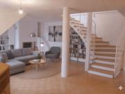 Atemberaubende zweistöckige Wohnung mit Dachterrasse und...