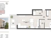 Ático de nueva construcción de 2 dormitorios con...