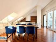 Attico arredato con terrazzo Centro storico, brera