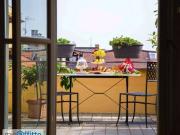 Attico arredato con terrazzo Crocetta