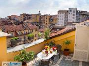 Attico arredato con terrazzo Crocetta