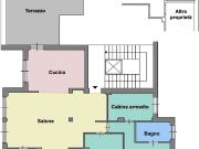 Attico arredato in affitto in via girolamo belloni, Roma