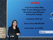 Batang Kali Selangor 2 sty Terrace Office For Auction