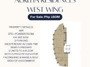 Aurelia Residences West Wing 26th 3br semi furnished...