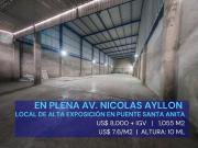 AV. Nicolas Ayllon Entre PUENTE SANTA ANITA Y AV. SANTA...