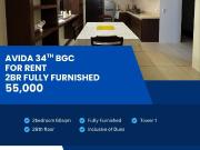 Avida Towers 34th BGC 2BR Corner Unit for Rent Fully...