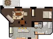 Axial Towers 1 Bed 1 Bath E