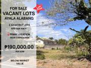 AYALA ALABANG VACANT LOTS FOR SALE