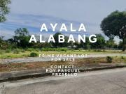 Ayala Alabang Village Prime Vacant Lot For Sale AAV...