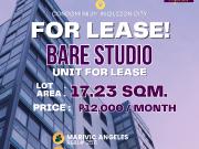 Bare Studio Unit For Lease 12K/month