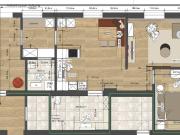 Barrierefreie 2 Zimmer Wohnung mit Loggia in sanierter Villa