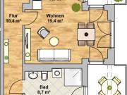 Barrierefreie Dachwohnung mit 2 Balkonen an der Elbe in...