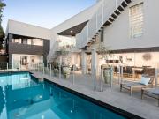 Bay viewing masterpiece with a pool & tennis court