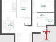 Bazouges Cré sur Loir 72200 Achat / Vente appartement 4...