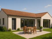 PROJET PLAIN PIED SUR BEAU TERRAIN AU CALME, AU SOLEIL...