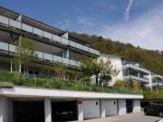 Beautiful view of the Alps / lake and sitting area in...