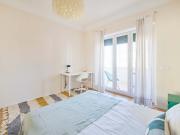 Bedroom with private balcony in a 4 bedroom apartment in...