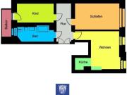 Beeindruckende 3 Zimmerwohnung mit Balkon und Parkett in...