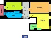 Beeindruckende 3 Zimmerwohnung mit Balkon und Parkett in... Beeindruckende 3 Zimmerwohnung mit Balkon und Parkett in...