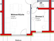 Belagsfertige Eigentumswohnung im OG mit Balkon Top 7