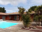 Belle villa bois familiale 190 m² avec piscine à Lège