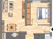 Bezugsfertige 2 Zimmer Wohnung mit Balkon in Oldenburg...