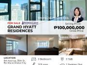 BGC Luxury For Sale in Grand Hyatt Residences Three...