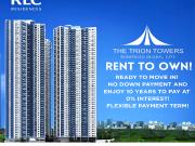 BGC Taguig 0% Interest Rent to Own at Trion Tower, NO...