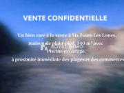 RARE À LA VENTE Maison de plain pied Six Fours Les Lônes