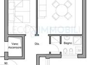 Bilocale in affitto a Lecco viale dante 20