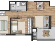 Bios Santo Amaro 2 ou 3Dorm 47 à 66m2 c/Sacada e vaga...