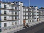 Bloco de apartamentos a 200 metros da praia