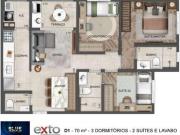 Blue Home Resort Jockey Apartamento na planta Alto...