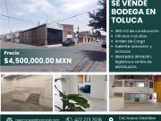 BODEGA EN NUEVO OXTOTITLAN TOLUCA 380 M2. OFICINAS,...