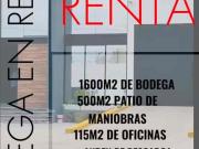 BODEGA EN RENTA 1600M2