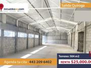 BODEGA EN RENTA A LA SALIDA QUIROGA, MORELIA