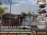 Bodega en Renta – Zapote del Valle, Jalisco
