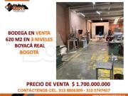 BODEGA EN VENTA 620 M2 EN 3 NIVELES BOYAC REAL BOGOT