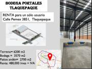 BODEGA RENTA TLAJOMULCO CERCA CENTRAL CAMIONES