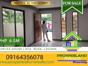 BRAND NEW DUPLEX HOUSE AND LOT FOR SALE STA. ROSA, LAGUNA