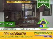 BRAND NEW TOWNHOUSE FOR SALE IN PASIG CITY
