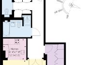 Bright one bedroom apartment with lift access in a prime...