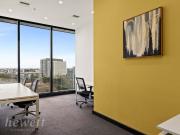 Bright park facing office with high ceilings