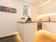 Bright southsided studio with luxury kitchen and...