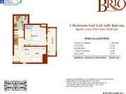 Brio Tower 1BR 36.00sqm FOR SALE in Guadalupe Viejo...