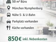 Büro zur Untermiete in München Nymphenburg – 50 m², EG,...
