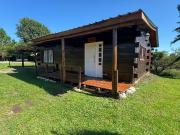 CABAÑA AMOBLADA DE TRONCO, 2 DORMITIRIOS, COCHERA X2,...