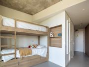 Cama em um grande estúdio, em Paranhos estudantil popular